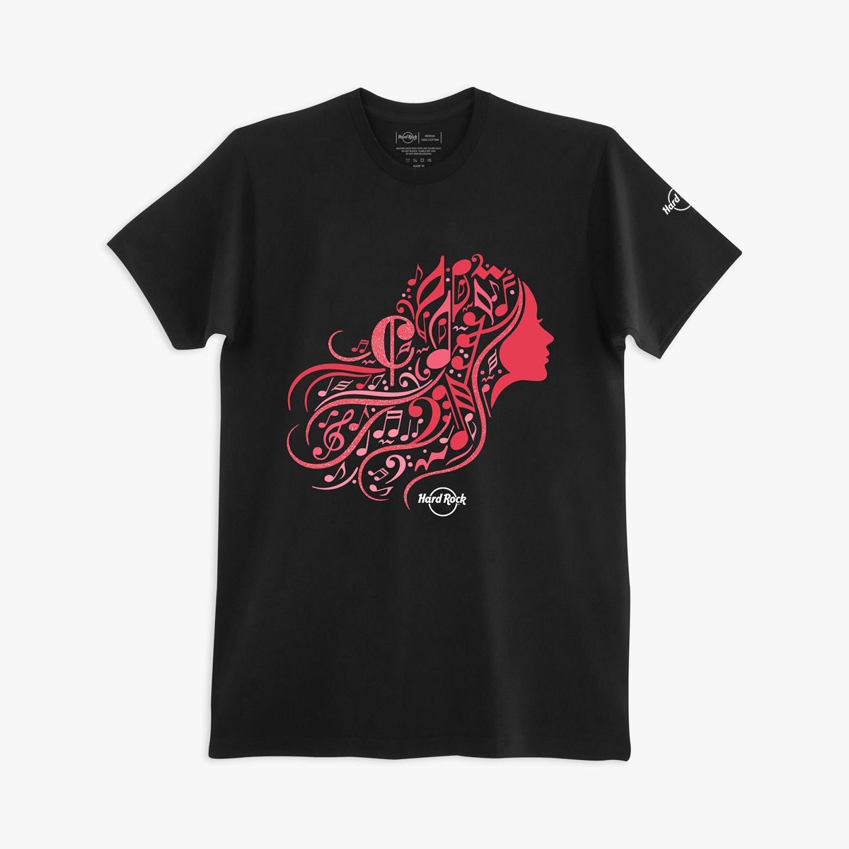 Hard Rock x Coca-Cola 2026 International Womens Month Tee in Black image number 2